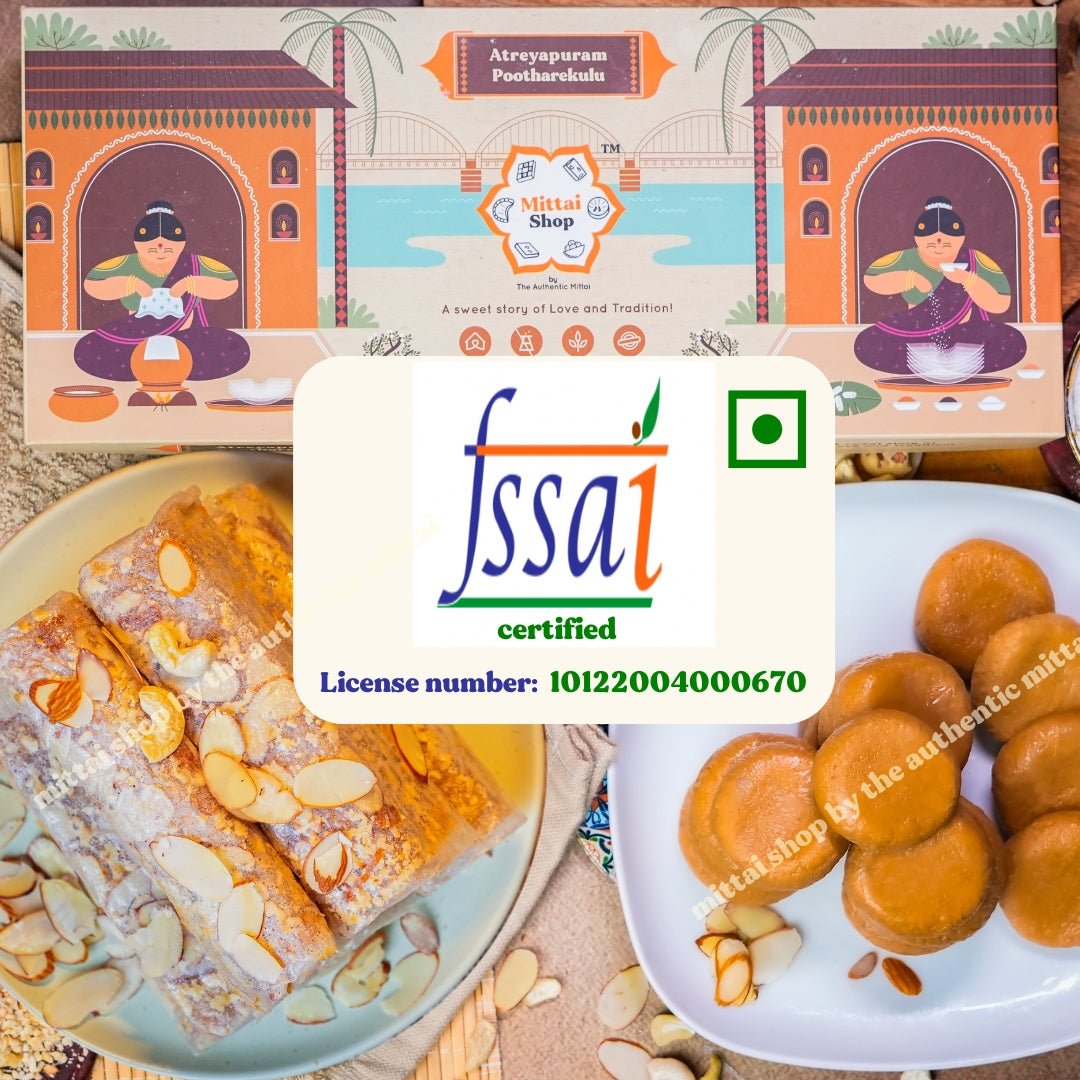 Jaggery Kaju Badam Putharekulu & Kova Billalu Combo - Mittai Shop