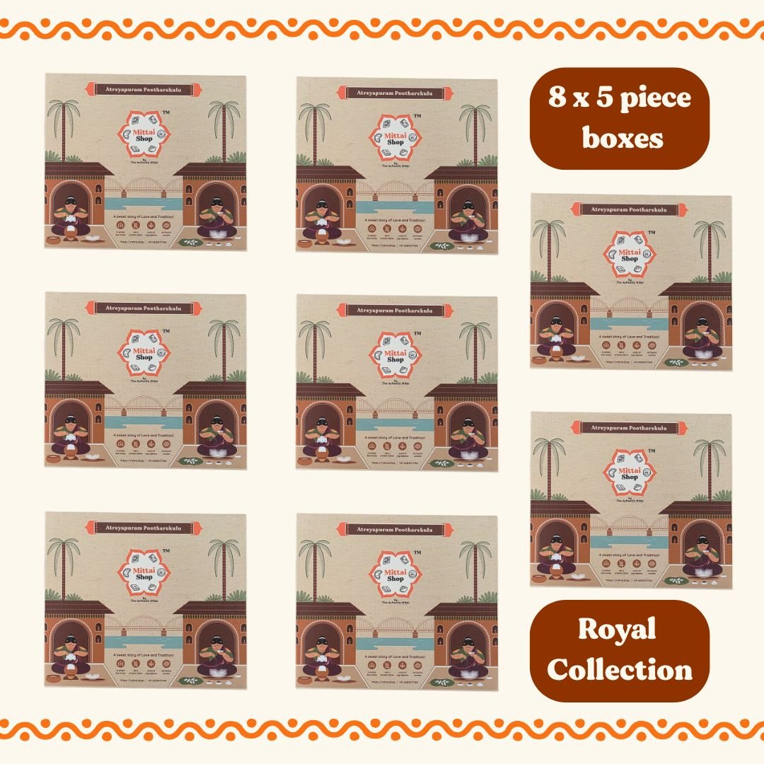 Royal Pootharekulu collection - Mittai Shop