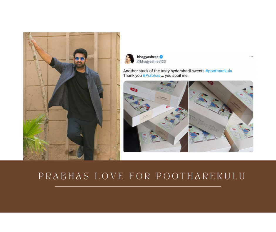 Prabhas' Love for Atreyapuram Pootharekulu: Gifts co-star with pootherkulu