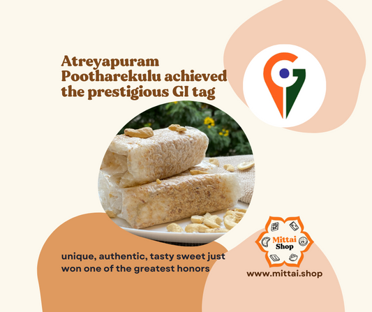 GI tag for Atreyapuram Pootharekulu