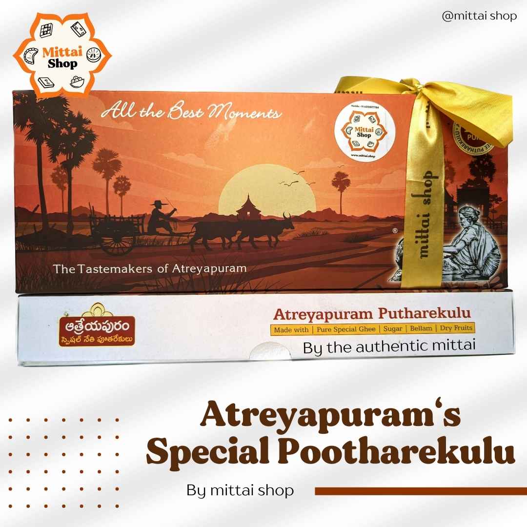 Atreypuram Putharekulu special package made for Gifting - Mittai Shop