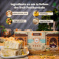 Ingredients used in Bellam Dry Fruit Papersweet: cashews, almonds, pistachios, jaggery (bellam), ghee (neyyi), and jaya rice sheets, with the Mittai Shop packaging box