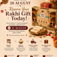 Rakhi with Traditional Dry Fruits Putharekulu (dry fruits overloaded) - Mittai Shop