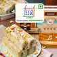 FSSAI certified badge with license number 10122004000670 next to Sugar Dry Fruit Cashew Almond Pistachio Papersweet rolls and Mittai Shop packaging