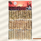 Overhead view of three rows of Sugar Dry Fruit Papersweet rolls in the Pack of 30 collection, showing Kaju Badam Pista, Kaju Badam, and Kaju varieties side by side