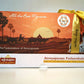 Mittai Shop Atreyapuram Pootharekulu gift box packaging with sunset branding and golden ribbon, The Tastemakers of Atreyapuram